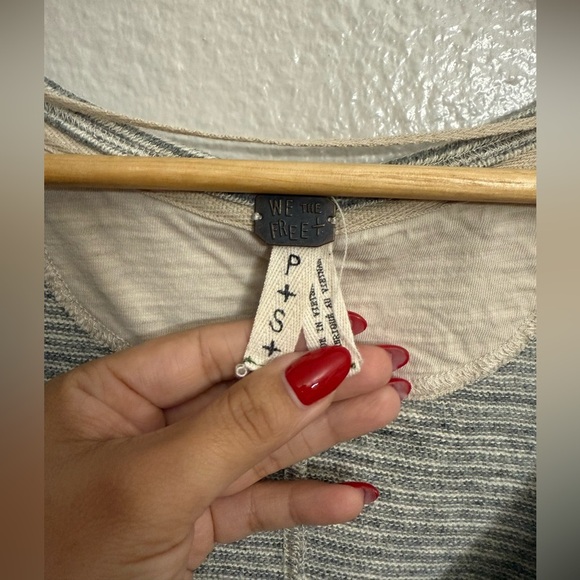 We the Free Beach Haven Stripped Henley - Picture 4 of 9